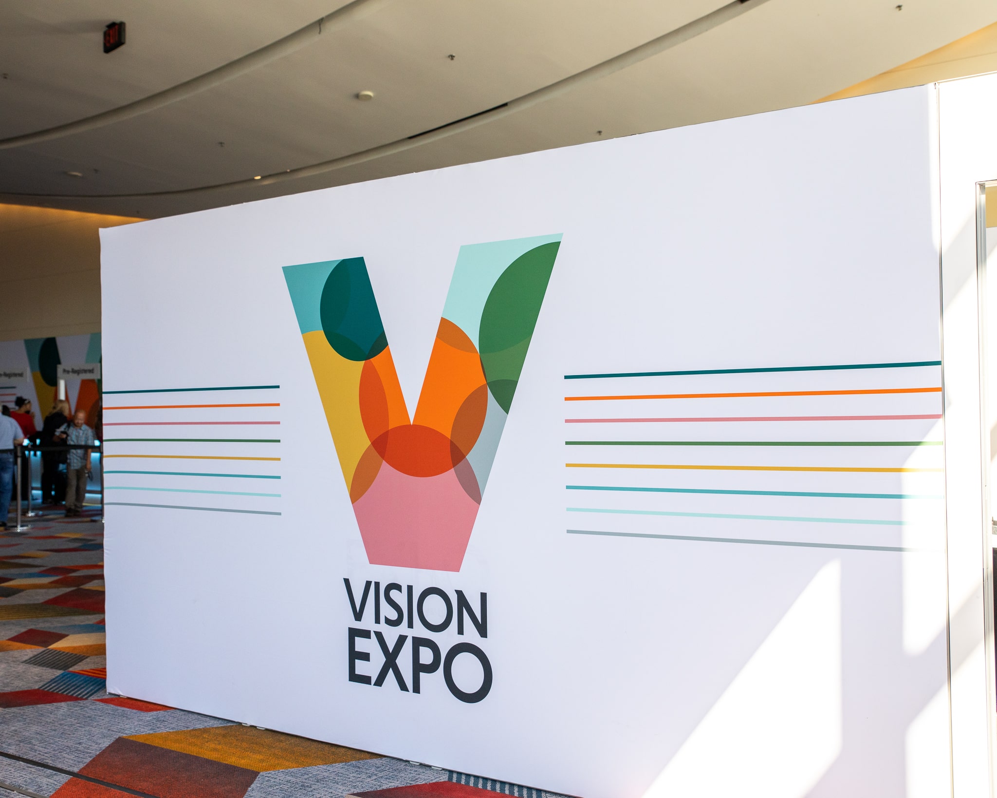 Colorful wall from Vision Expo 2022