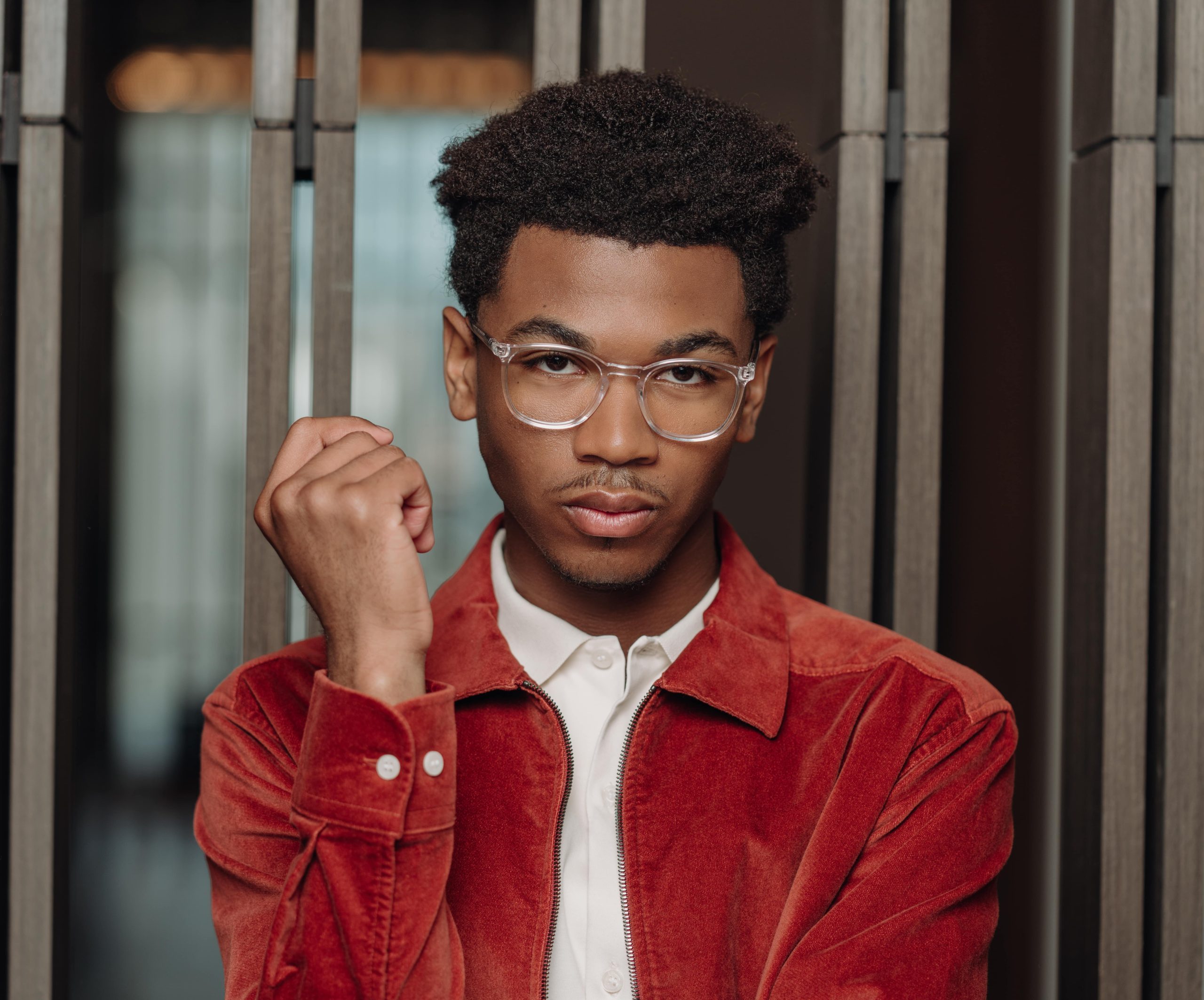 Man wearing eyeglasses from A&A Optical